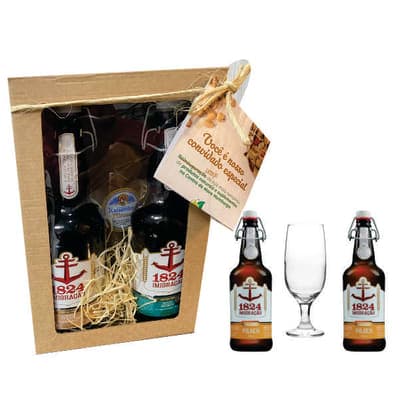 Imagem principal do produto 1 Taça e 2 Cervejas